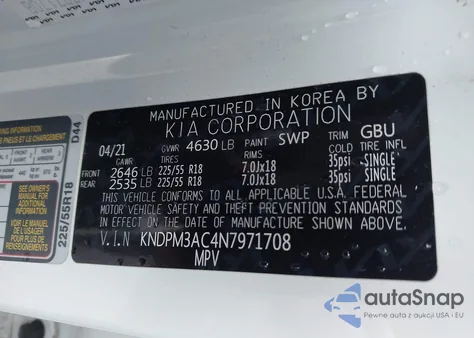 2022 Kia Sportage Lx из США, поврежденный, VIN KNDPM3AC4N7971708